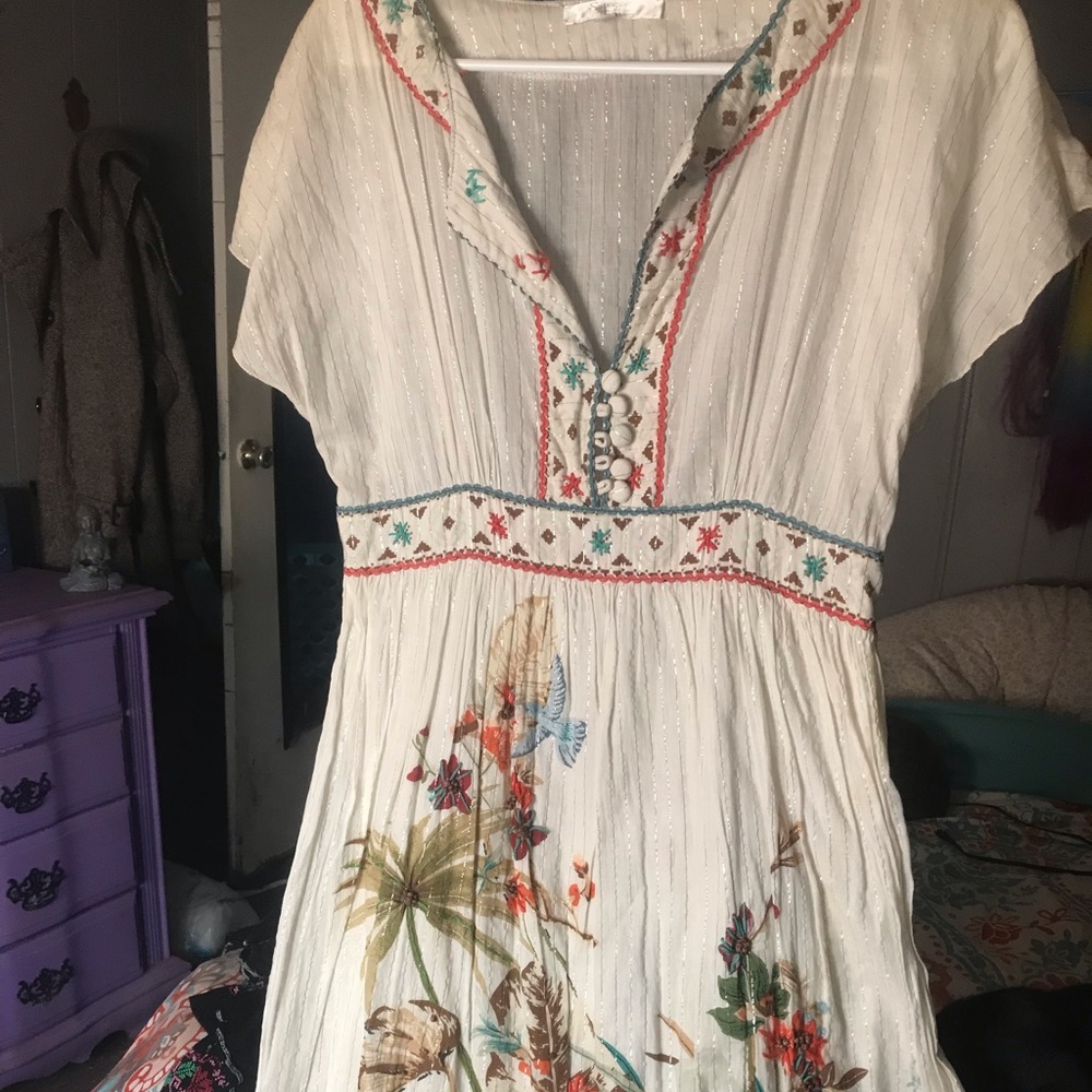 Sheer, unique design dress